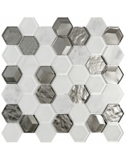 MOZAIKA HEXA GLASS&STONE 29,8X30,2