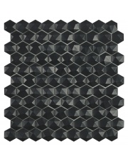 Mozaika szklana NORDIC MATT BLACK 903/D HEX 29x30