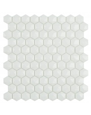 Mozaika szklana NORDIC MATT WHITE 910/D HEX 29x30