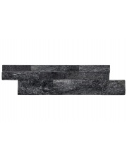 Kamień naturalny elewacyjny QUARTZ BLACK 10X35 czarny