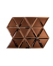 Mozaika szklana lustrzana TRIANGLE COPPER 38x28,4