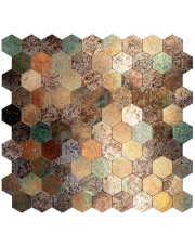 Mozaika samoprzylepna HEXA RUST 29.2X28.8