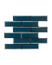 Mozaika szklana METRO SMALL BRICK SEA BLUE 37,3X29,8