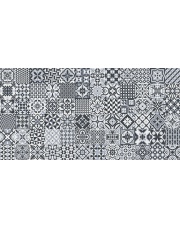 DECO HERITAGE BLACK 32X62,5 Gres Szkliwiony Mat imitacja patchwork