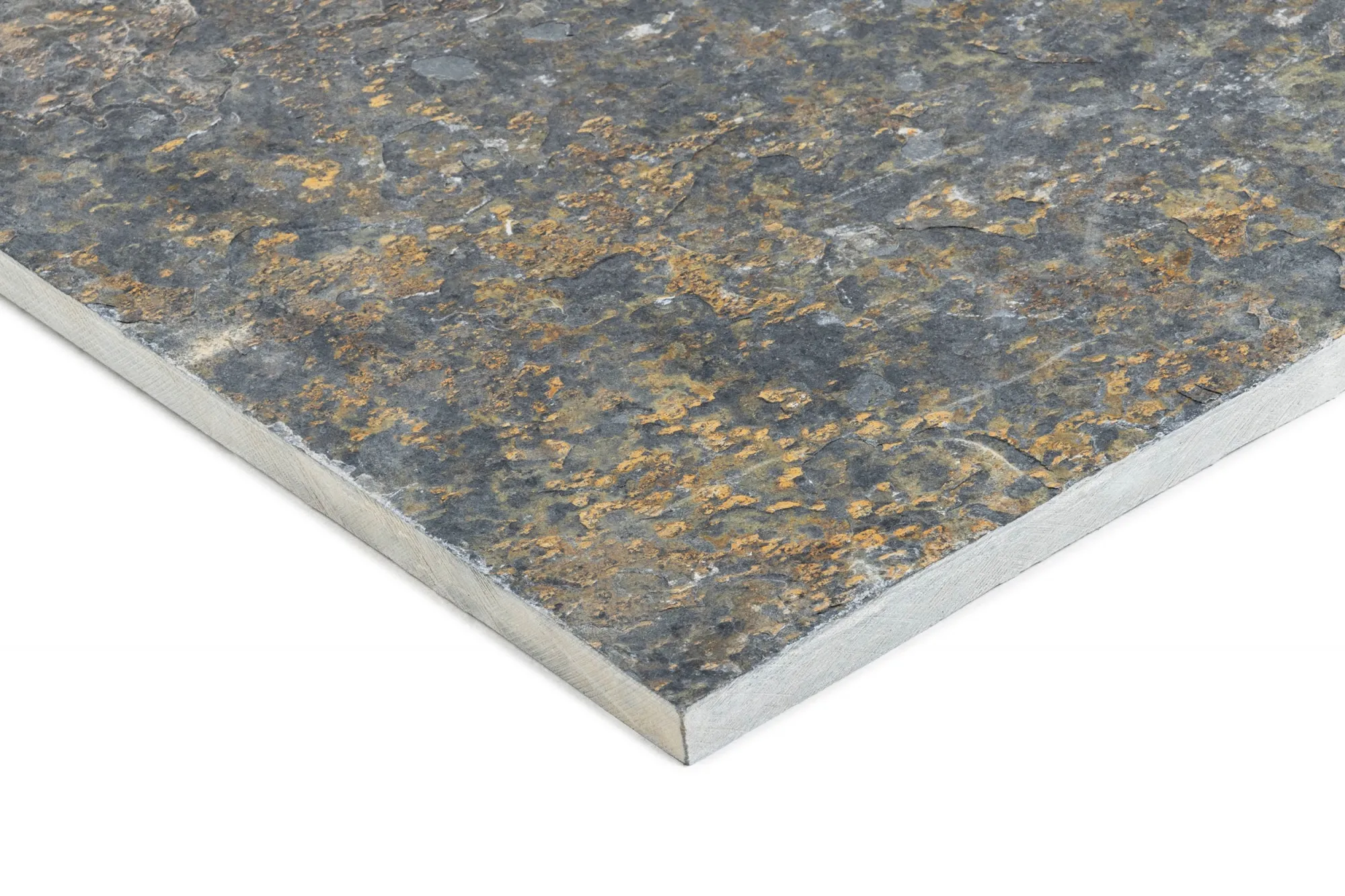 Kamień naturalny NATURAL STONE RUST 30X30 łupek - widok od boku na grubość płyty